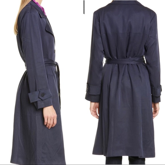 Ba&sh Zurich Navy Blue Trench Ba & Sh - Picture 2 of 8